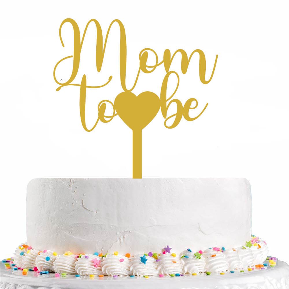 Mom to be cake topper