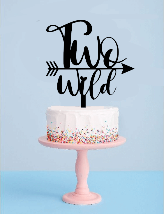 Two wild cake topper